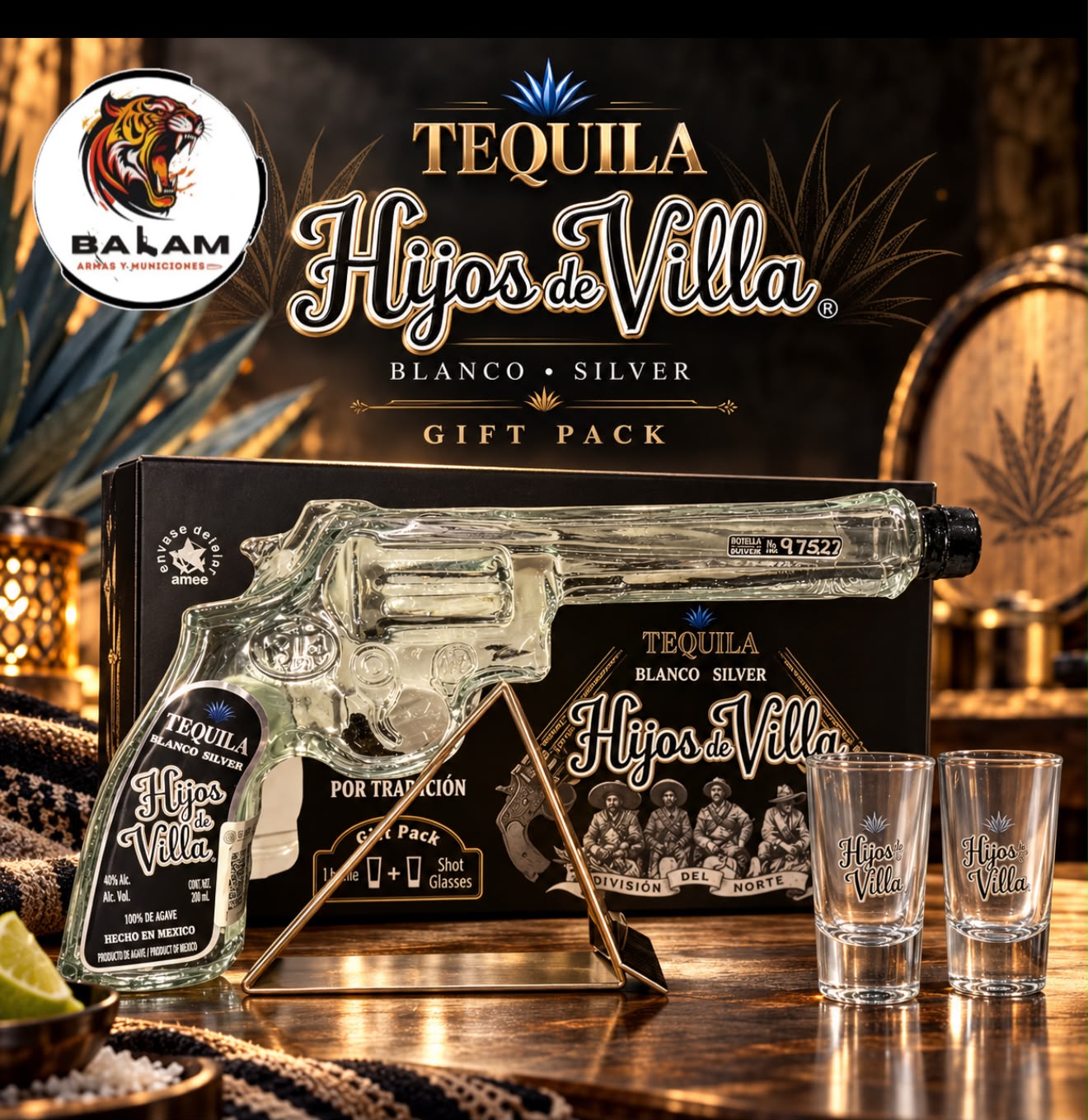 TEQUILA HIJOS DE VILLA TIPO REVOLVER