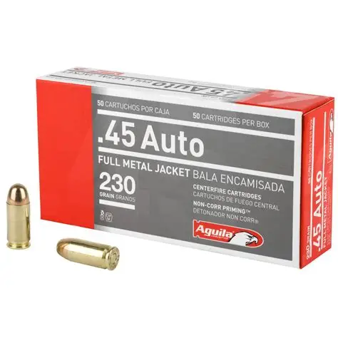 CARTUCHOS AGUILA CAL. 45 AUTO 230 GR LOTE 1E452111